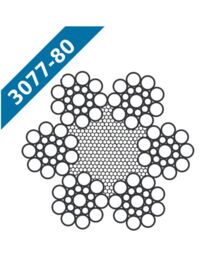 Канат стальной ГОСТ 3077-80 лифтовой